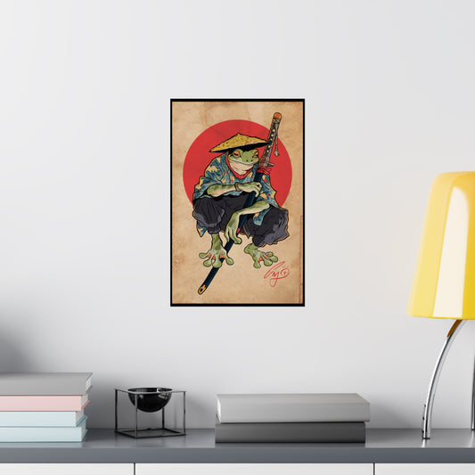 Hopper Hashimoto, the Amphibious Ronin Tea Stained Print - Multiple Sizes * NOT FRAMED *