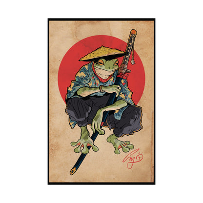 Hopper Hashimoto, the Amphibious Ronin Tea Stained Print - Multiple Sizes * NOT FRAMED *