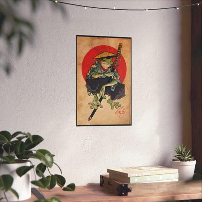 Hopper Hashimoto, the Amphibious Ronin Tea Stained Print - Multiple Sizes * NOT FRAMED *