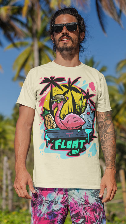 Float on Men's Cotton Crew Tee