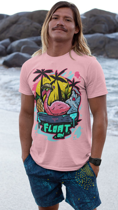 Float on Men's Cotton Crew Tee