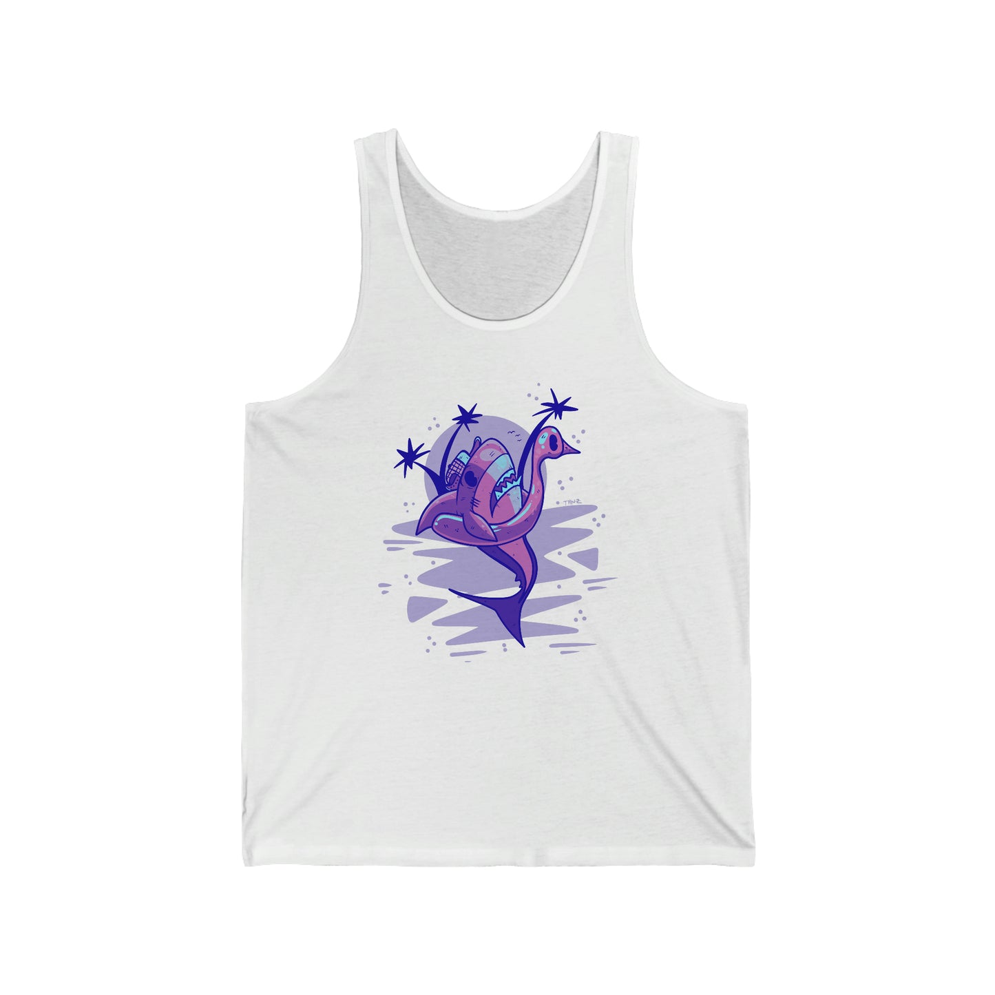 Fins and Floaties Unisex Jersey Tank