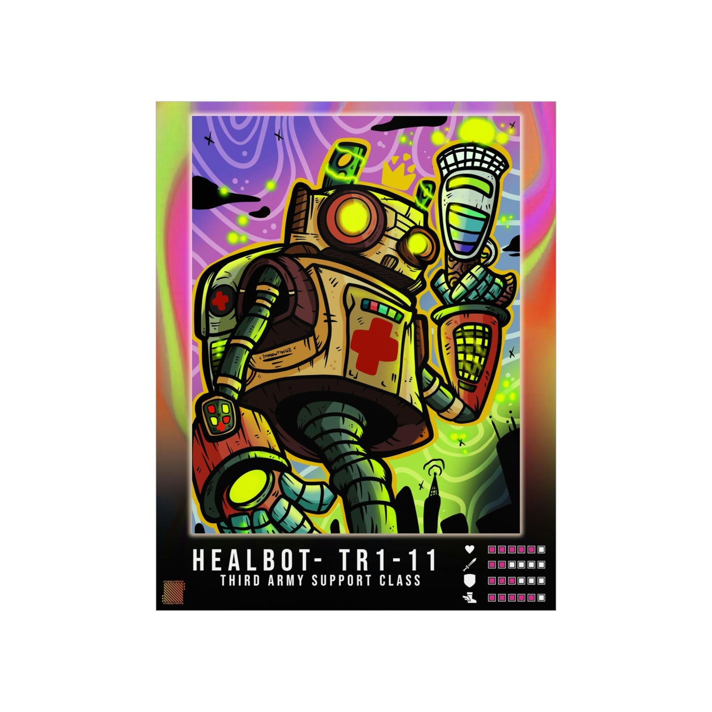 Heal Bot TR1-11 Print Poster