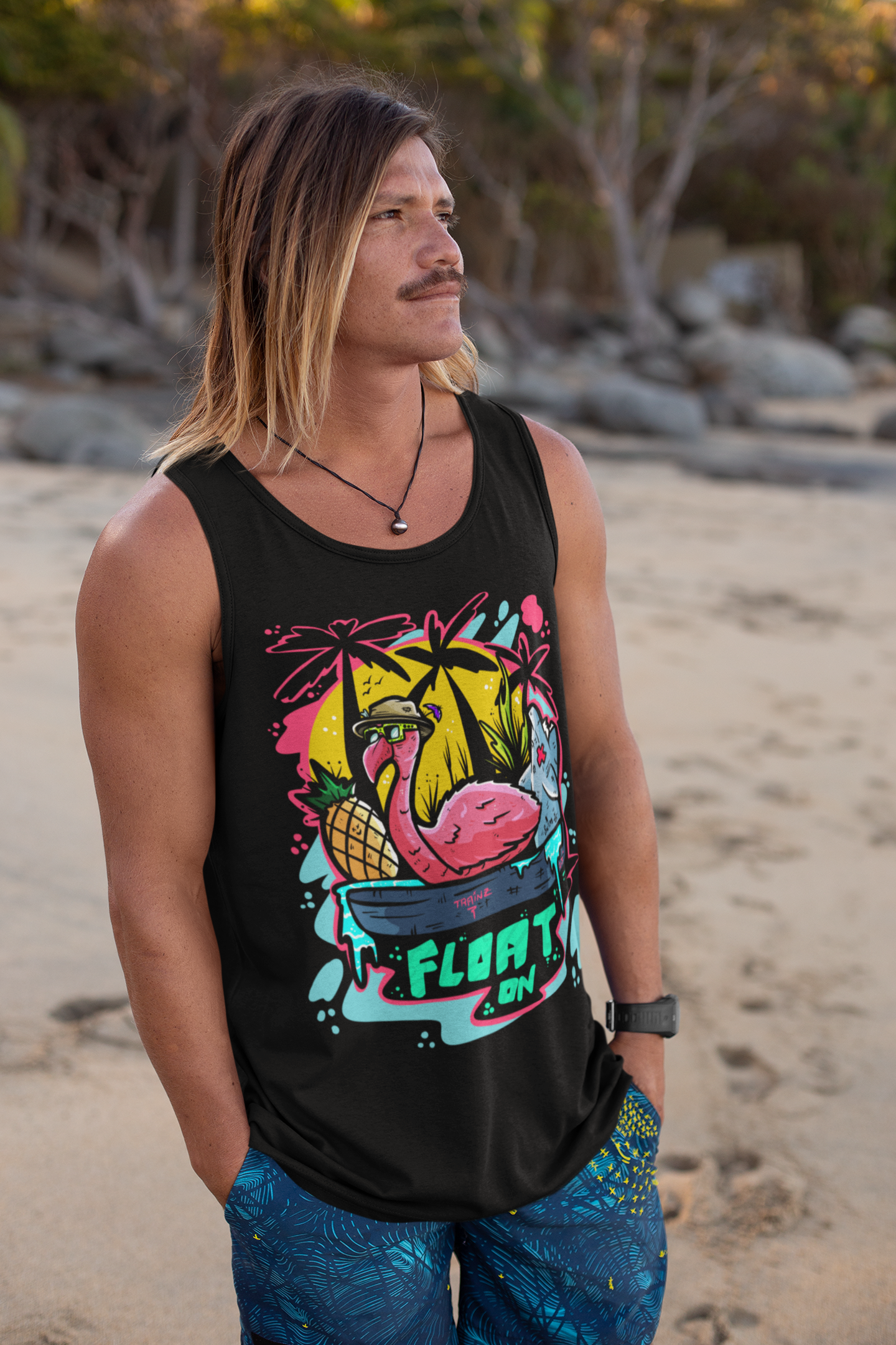 Fins and Floaties Unisex Tank Top